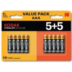 Kodak Xtralife Alkaline AAA 5+5 pack