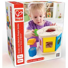 Hape E0407A Деревянная игрушка. Сортер Встряхни и подбери