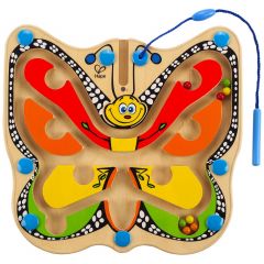 Hape E1704A  Деревянная игрушка: Магнитный лабиринт Бабочка