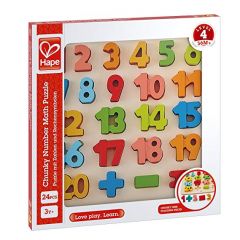 Hape E1550A Деревянная игрушка - Пазл вкладыш "Цифры"