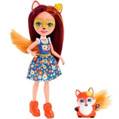 Mattel Enchantimals FXM71 Кукла с питомцем Лисичка Фелисити new, 15 см