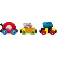 HAPE E3806A Деревянный поезд "Насекомые"