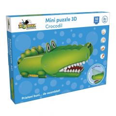 Noriel NOR1177  Мини пазл 3D - Крокодил, 10 детелей