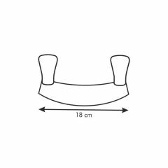 863046 Cutit de feliat cu doua minere 18 cm, Presto