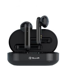 Tellur Flip True Wireless Earphones, Black, Bluetooth version 5.0, up to 10 m, True Wireless Stereo, Music play time Up to 2.5 hours, Charging time Ap