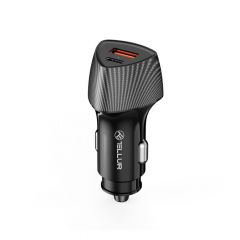 Tellur FCC10 car charger, 38W, 6A (PD20W + QC3.0), black