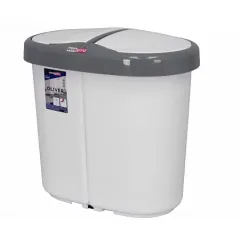 Cos gunoi plastic Oliver 25.0 l, pentru colectare separata, alb