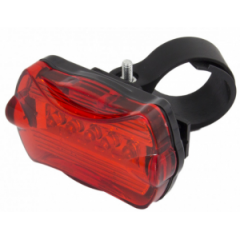 Bike Tail Led Light Esperanza EOT008 HELVETIOS, 5 powerful LED, strong red light, 7 lighting mode, splash resistant, Power supply: 2 AAA batteries, no