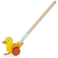 Hape E0357A Деревянная игрушка Ducky Push Pal