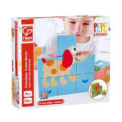 Hape E0452A Кубики-пазлы Friendship Puzzle Blocks