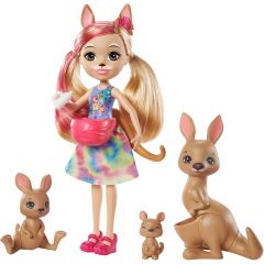 Mattel Enchantimals GTM31 Камилла Кенгуру с семьей