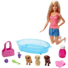 Mattel Barbie GDJ37 Игровой набор Puppy Bath Time