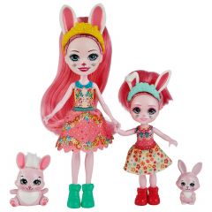 Enchantimals HCF84 Набор игровой Сестрички с питомцами Бри и Беделия Кроля