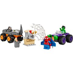 Lego Super Heroes 10782 Конструктор Схватка Халка и Носорога на грузовиках