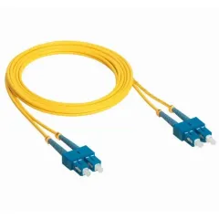 Fiber optic patch cords, singlemode Duplex SC-SC, 2m