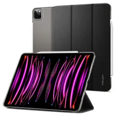Чехол для планшета Spigen iPad Pro 11, Liquid Air, 11", ТПУ, ПУ, Чёрный