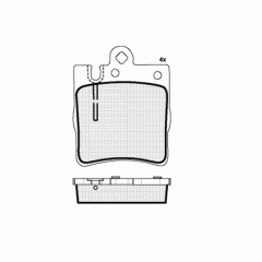Колодки DBS2341 SP466 T1152 Mercedes C-class W 203, E-class W-210 зад