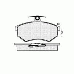 Колодки DBS2079 (SP110) (SP176) (T5051)   VW Caddy,Golf III,Passat III пер.