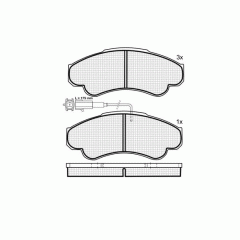Тормозные колодки DBS2108 SP322 T1355