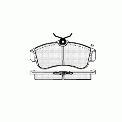Тормозные колодки DBS3033 (SP157) (T5063)   Nissan Almera II (N16), Primera (P10,P11) пер.