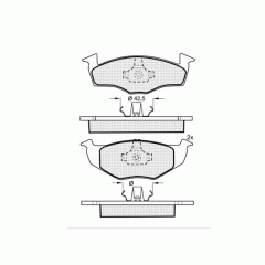 Тормозные колодки DBS2274 SP227 T1094 Seat Toledo Ibiza VW Golf III Vento пер.