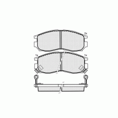 Колодки DBS3029 SP133 T0398 Mitsubishi Colt, Galant, Lancer, Space Wagon пер.