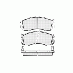 Колодки DBS3115 T0369 Hyundai Sonata II 93-98 зад