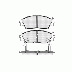 Тормозные колодки DBS3027 SP238 T0012