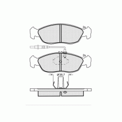 Тормозные колодки DBS2072 SP214 T1075