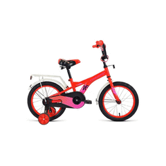 Велосипед детский FORWARD CROCKY 16 (16" 1 ск.) 2020-2021, красный/фиолетовый