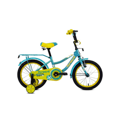 Велосипед детский FORWARD FUNKY 16 (16" 1 ск.) 2020-2021, бирюзовый/желтый