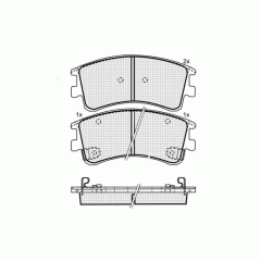 Колодки DBS3067 SP444 T1429  Mazda 6 -07 пер.