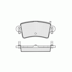 Тормозные колодки DBS2409 SP496 T1246 Nissan Interstar Opel Movano Renault Master задн.