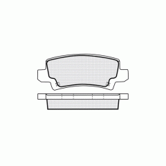 Тормозные колодки DBS3243 (SP 350) (T1398) * Toyota Corolla  (01-)  задн.