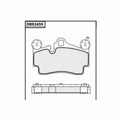 Колодки DBS2459 (T5150) (SP276) * Audi Q7 / Porsche Cayenne / VW Touareg задние