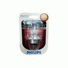 Галогенная лампа PHILIPS 12342VPB1 H4 12V 60/55W P43T VISIONPLUS