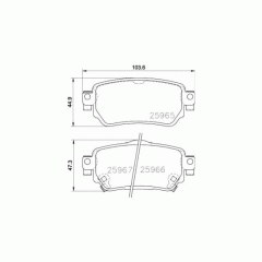 T2393 Nissan QashqaiI II 2013- ,Renault Kadjar колодки передние