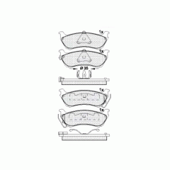 Колодки DBS2097 SP245 T1172