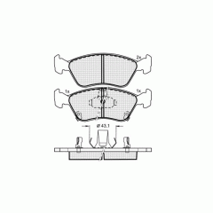 Тормозные колодки DBS3196 (SP362) (T3089)   Toyota Avensis пер.