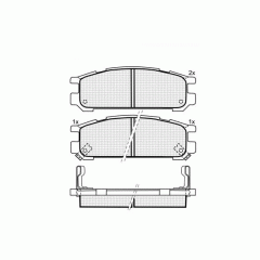 Колодки DBS3042  SP211 T3021