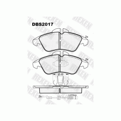 Тормозные колодки DBS2017 (SP 177) (T1111) * Mercedes Sprinter 208-316 / VW LT 28-35 пер.
