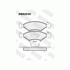 Тормозные колодки DBS2030 (SP 108) (T4017) * Ford Escort,Fiesta,Orion,Sierra пер.