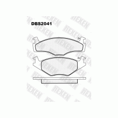 Тормозные колодки DBS2041 (SP 115) (T0388) * VW Golf,Jetta,Passat,Vento пер.