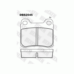 Тормозные колодки DBS2045 (SP 200) (T1010) * Mercedes (W124,201,202) задн.