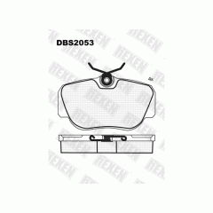 Тормозные колодки DBS2053 (SP 124) (T 0352)*  Mercedes 190 (W201) пер.
