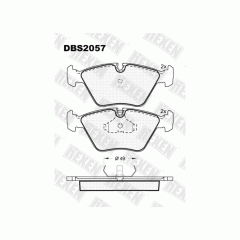 Тормозные колодки DBS2057 (SP 152) (T1026) * BMW 3 (E36,E46), 5 (E34), 7 (E32) пер.