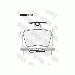 Тормозные колодки DBS2060 (SP 145) (T 5056) *  Audi 80,90,100,200,A4,A6,A8 задн.