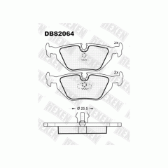 Тормозные колодки DBS2064 (SP 198) (T 1039)* BMW 3 (E30,E36), Z3 (E36) пер.