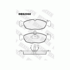 Тормозные колодки DBS2068 (SP 252) (T1045)* Opel Astra F,Corsa,Vectra A пер.