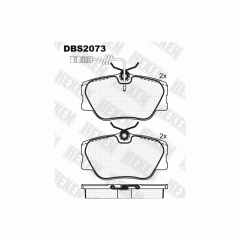 Тормозные колодки DBS2073 (SP 167) (T5005) *  Mercedes E-Classe(W124) пер.